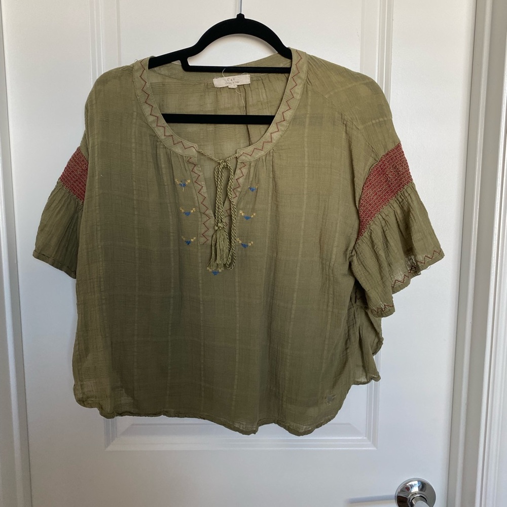 Cheese and Violet Size L, olive green